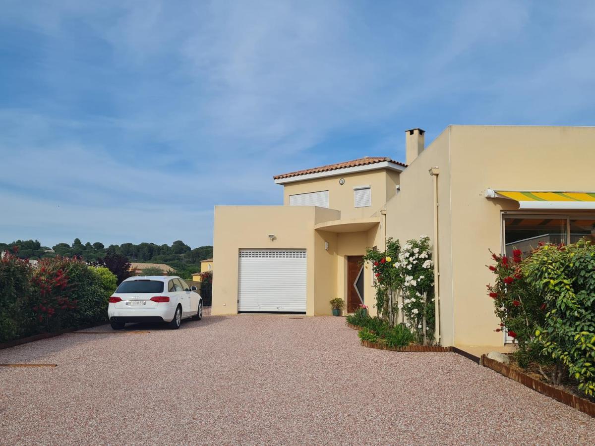 Chambres d'hôtes B&B La Bergeronnette avec piscine couverte chauffée Bizanet Exterior foto