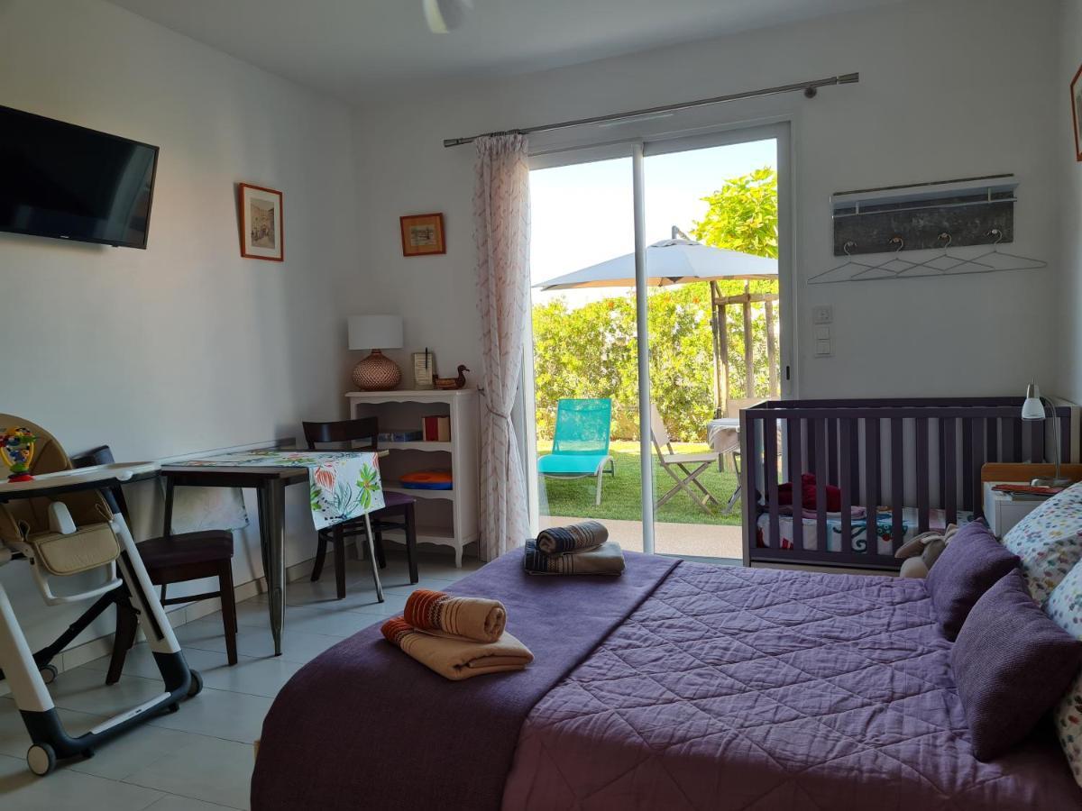 Chambres d'hôtes B&B La Bergeronnette avec piscine couverte chauffée Bizanet Exterior foto